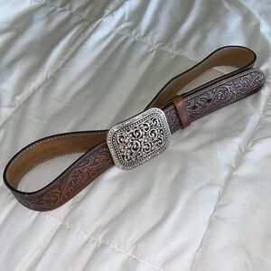 Ariat Women's Scroll Embossed Buckle Belt